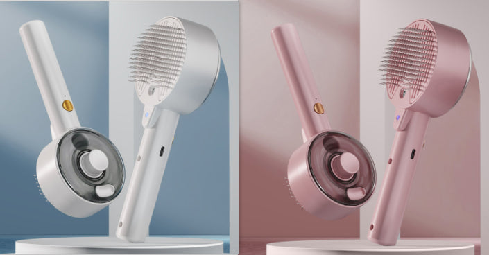 Kæledyrs børste med spray og UV – sæt med 2 farver